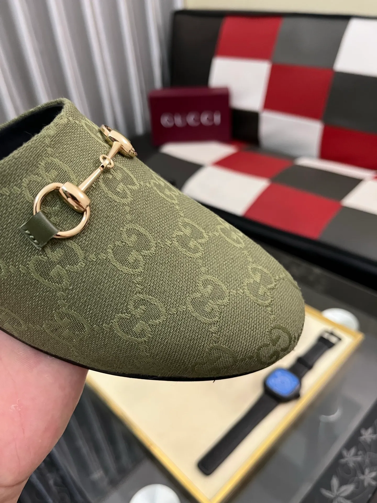 Men's shoes 💰480⌚️⌚️[Gucci] 2024 new season half-slip men's shoes, made of Italian imported first-layer frosted cowhide➕sheepskin lining, original hardware buckle, original combination wear-resistant outsole, real shot 🎬 Very comfortable on the feet, size 36-44